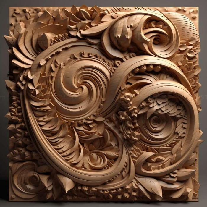 Patterns and decorations (stl ratio 3, PATTERN_1195) 3D models for cnc